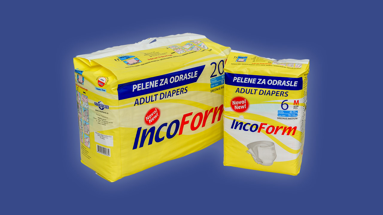 interform pelene za odrasle