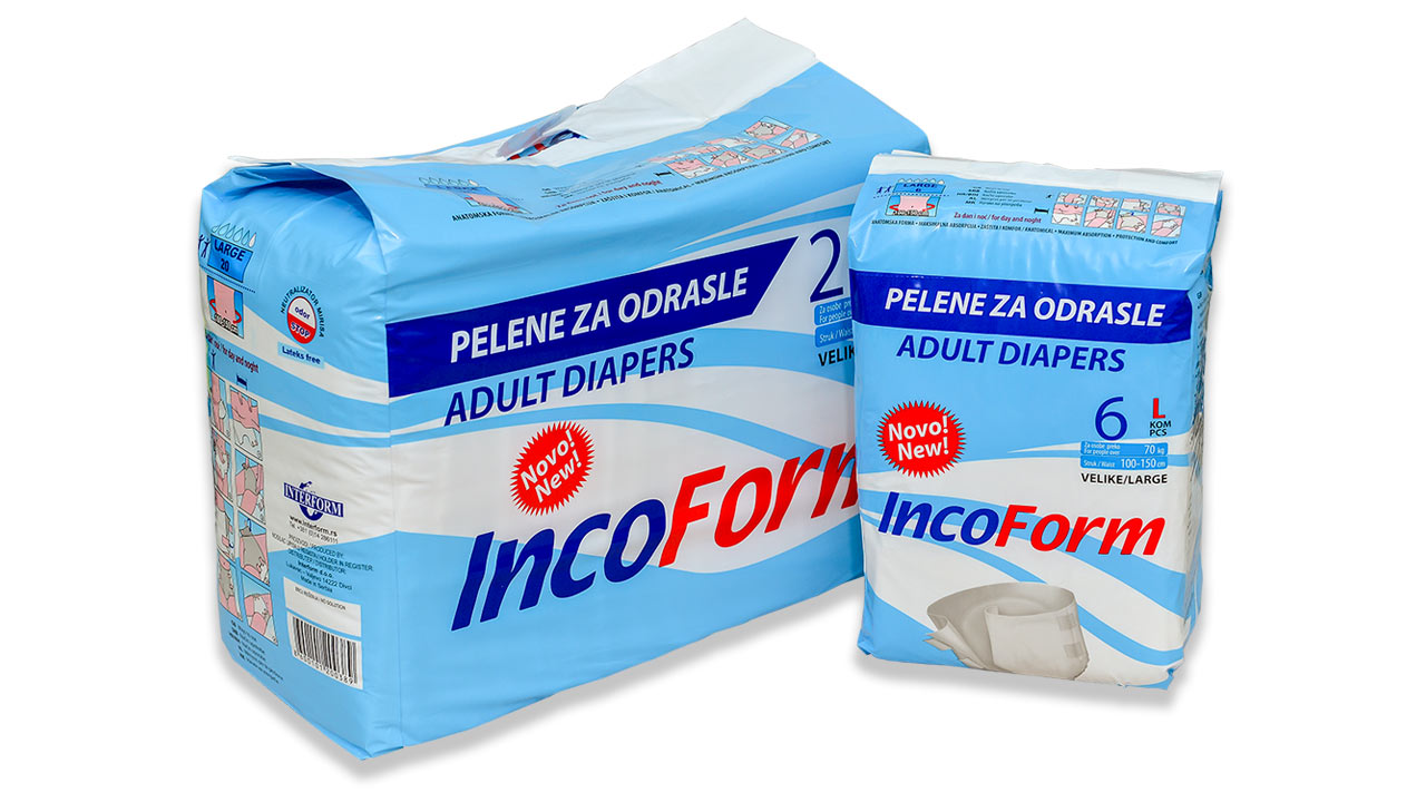 interform pelene za odrasle