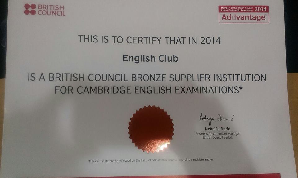 english club ELT kraljevo