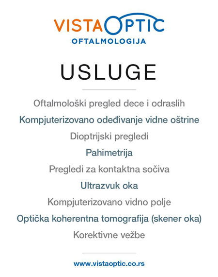 vista optic oftamologija